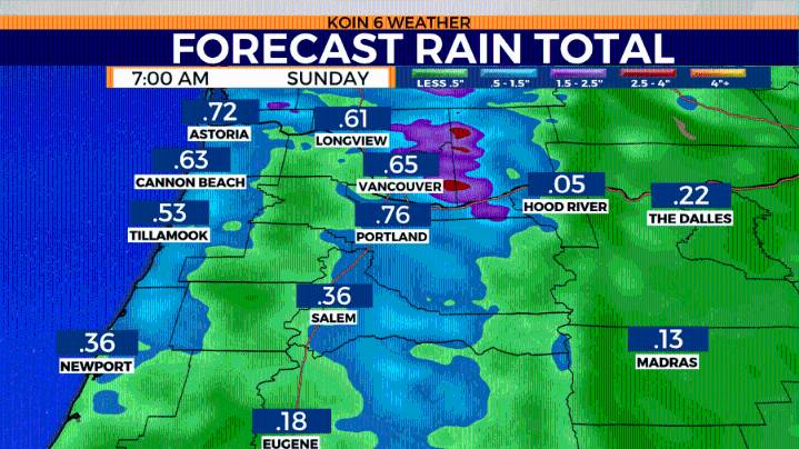 Rain showers slow, clouds remain around Portland
