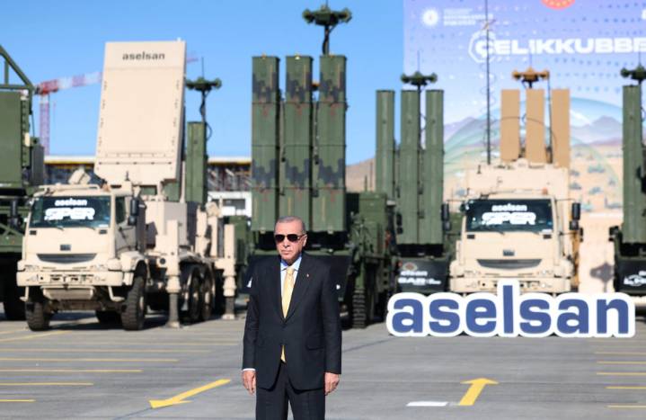 Erdogan unveils Turkey's new 'Steel Dome' integrated air defense system