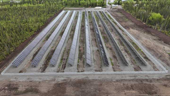 A small Yukon community cuts diesel use by more than half with solar power