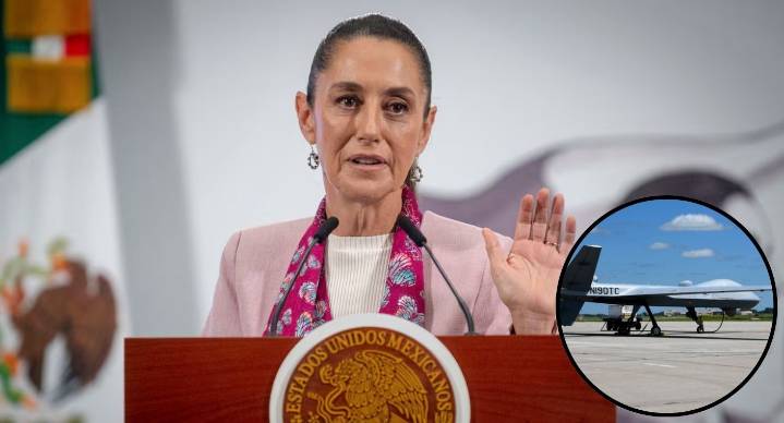 ¿Por qué volaba un dron de EEUU en México? Sheinbaum explica