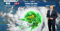 Hurricane Erin downgraded to Category 3 storm; tropical storm warning issued for Turks and Caicos