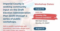 County updates location for final election administration plan workshops