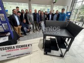 Estudiantes de la Esc. Técnica de Concepción diseñaron un pupitre para una niña con discapacidad