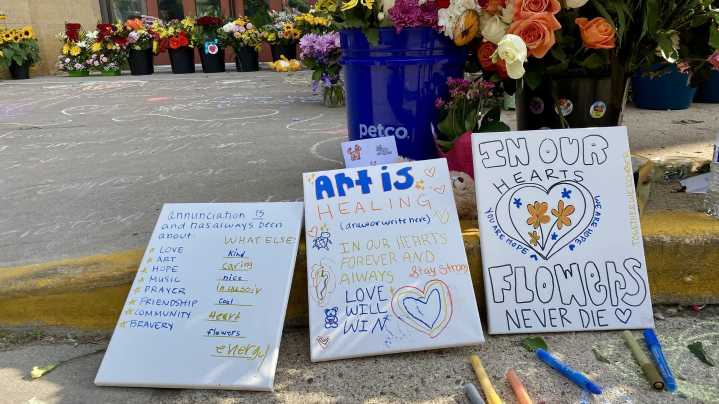 Handmade cards from classmates comfort a girl wounded in Minneapolis church shooting, aunt says
