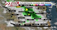 A few shower chances kick off the long weekend