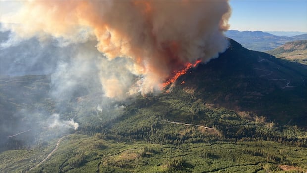 Up to 300 people evacuated from Vancouver Island campground for rapidly