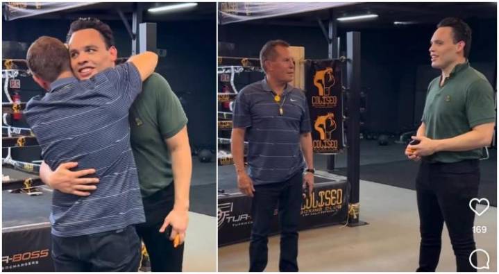 Así fue reencuentro de Chávez y su hijo que salió de prisión 🎦
