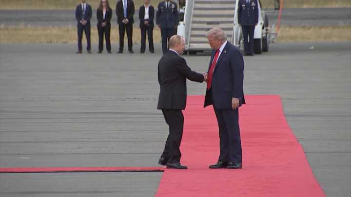 Trump and Putin land in Alaska for historic summit