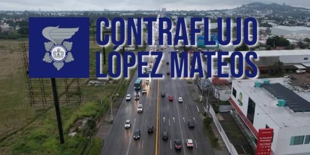 Así luce el operativo vial de contraflujo en López Mateos tras su extensión (VIDEO)