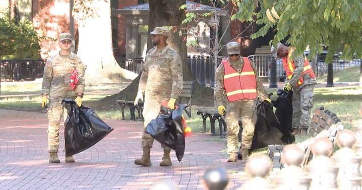National Guard Given Trash Duty Because of Donald Trump’s Own Cuts