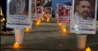 Realizan vigilia previa a marcha por el Día Internacional de las Víctimas de Desaparición Forzada