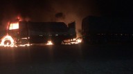 Incendio de camión en Ruta Provincial N° 5