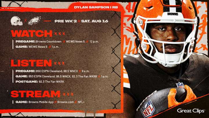 Browns vs. Eagles: How to Watch, Listen & Live Stream