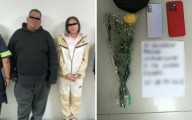Intentan linchar y detienen a pareja de presuntos extorsionadores que entregaba flores