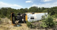 Ten injured in school bus rollover in Texas