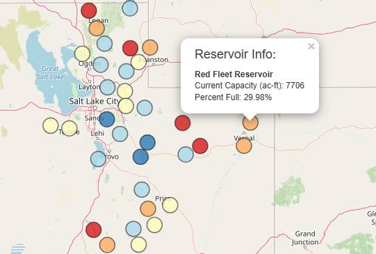 Utah Reservoir Levels In Drastic Decline