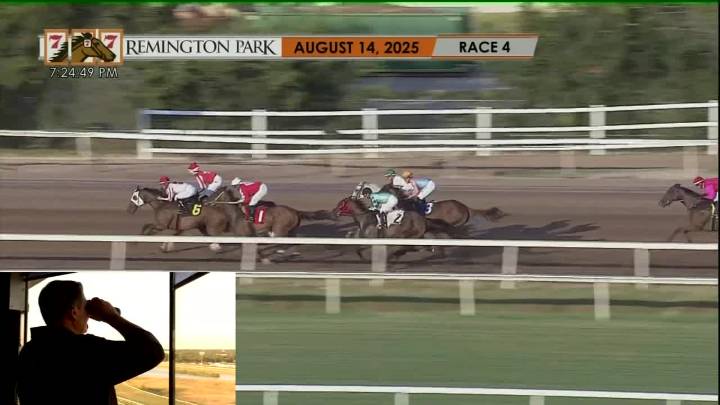 Remington Park invited Toby Rowland to call 4th horse race
