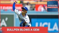 DODGERS POSTCAST: The Bullpen blows a gem after 7 strong from Yamamoto but Will Smith saves the day.