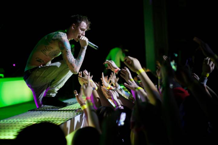 Mgk (aka Machine Gun Kelly) plays pop-up concert at Minneapolis record store