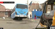 Bus se estrella contra vivienda en Villa El Salvador tras chocar con varias unidades