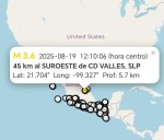 Sismos en Valles y Ébano; no se reportan afectaciones