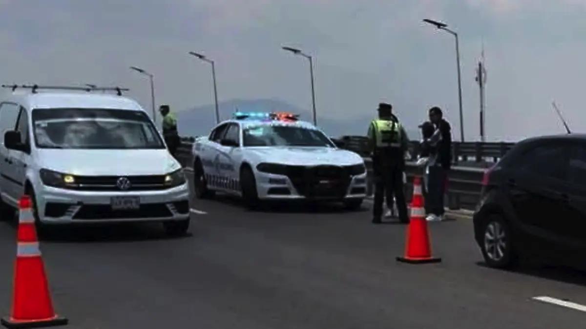 Muere motociclista al derrapar en la autopista México