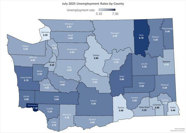 Island County unemployment inches up but remains stable