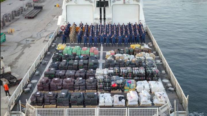 Coast Guard offloads record 38 tons of drugs worth $470M in Florida