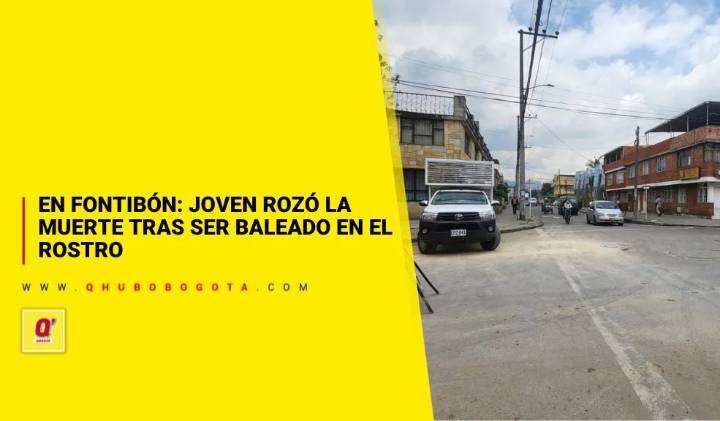 En Fontibón: joven rozó la muerte tras ser baleado en el rostro