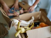 I'm a mom of 3 and was overwhelmed with how much stuff we have. I started getting rid of 1 thing a day.