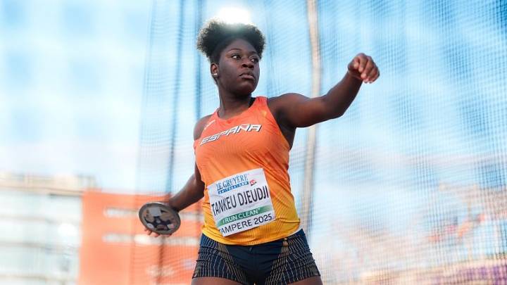 Andrea Tankeu, campeona de Europa sub-20 en lanzamiento de disco