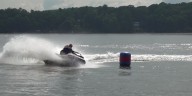 Pulaski County staffers play jet ski racers for the day, all for education
