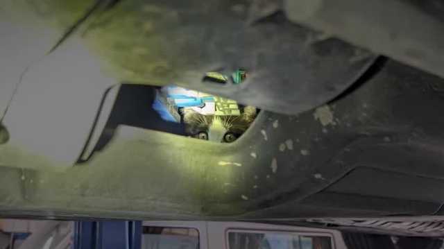 Auto shop frees kitten 'Rover' stuck in SUV after 100