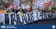 Los jubilados hicieron una nueva marcha con radio abierta en el Congreso