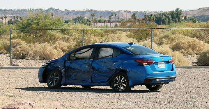 One person injured Sunday in a T-bone/rollover crash on Highway 95 in Bullhead City