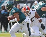 Eagles’ Jordan Mailata on facing Browns’ Myles Garrett: ‘What am I supposed to do?’