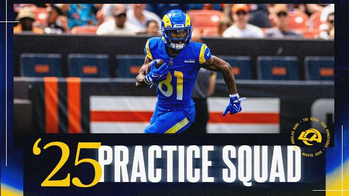 Rams sign 15 players to initial 2025 practice squad