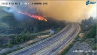 Cortada a A-52 en dous puntos da Gudiña a causa do lume