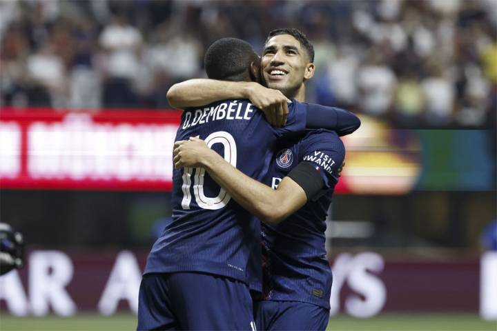 Hakimi rompe la unidad del vestuario del PSG sobre el Balón de oro a Dembelé