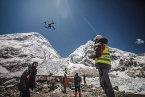 Drones take on Everest’s garbage