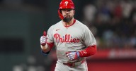 Schwarber hits 41st homer and Marsh goes deep among 4 hits as Phillies beat Rangers 9