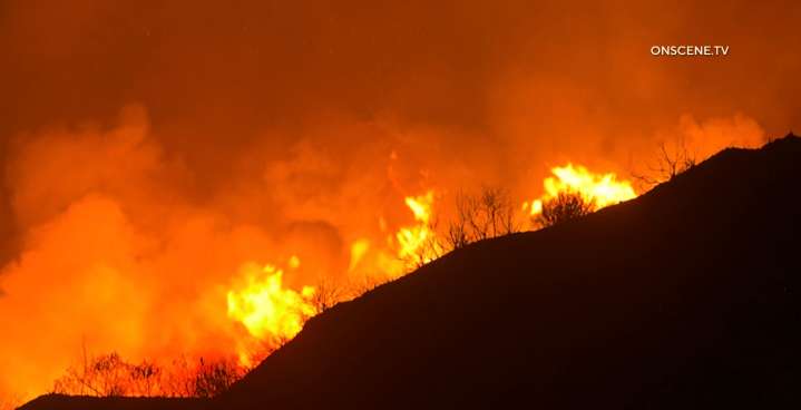 Ventura and LA County Fire Crews Battle to Contain Canyon Fire