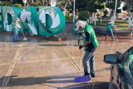 PLAZA PRINCIPAL DE SOLEDAD RECIBE MANTENIMIENTO INTEGRAL PARA EL DISFRUTE DE VISITANTES