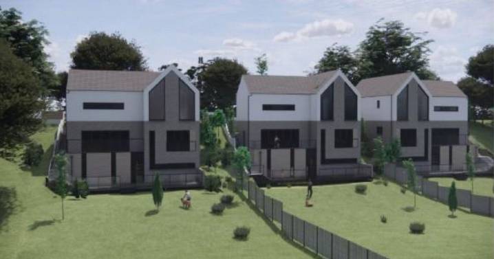 New plans for Midlothian split-level slope houses near site of old mill lade