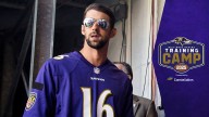 Michael Phelps Visits Ravens Training Camp
