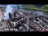 Emergency workers search for missing after plant explosion