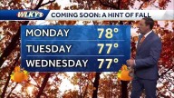 Fall-like temperatures arrive for the work week