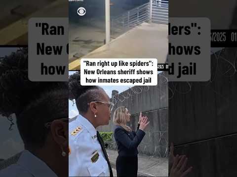 "Ran right up like spiders": New Orleans sheriff shows how inmates escaped jail #shorts