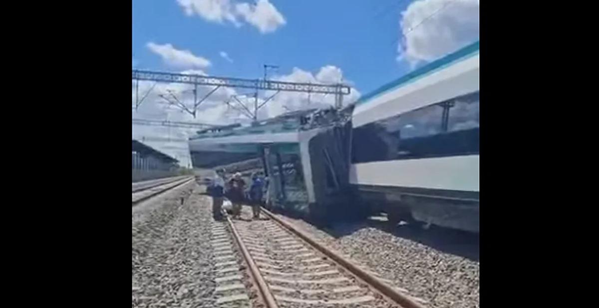 Tren Maya se descarrila en la estación de Izamal, Yucatán