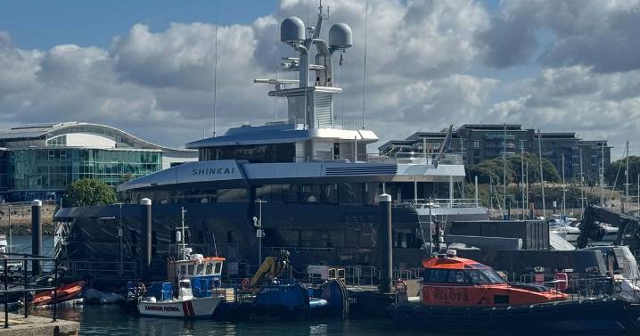 Stunning superyacht owned by Belgian billionaire arrives on the Barbican